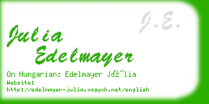 julia edelmayer business card